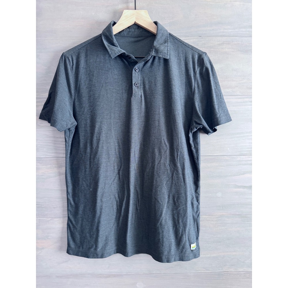 Vuori Strato Tech Polo Men's Navy‎ Heather Polo Size Small